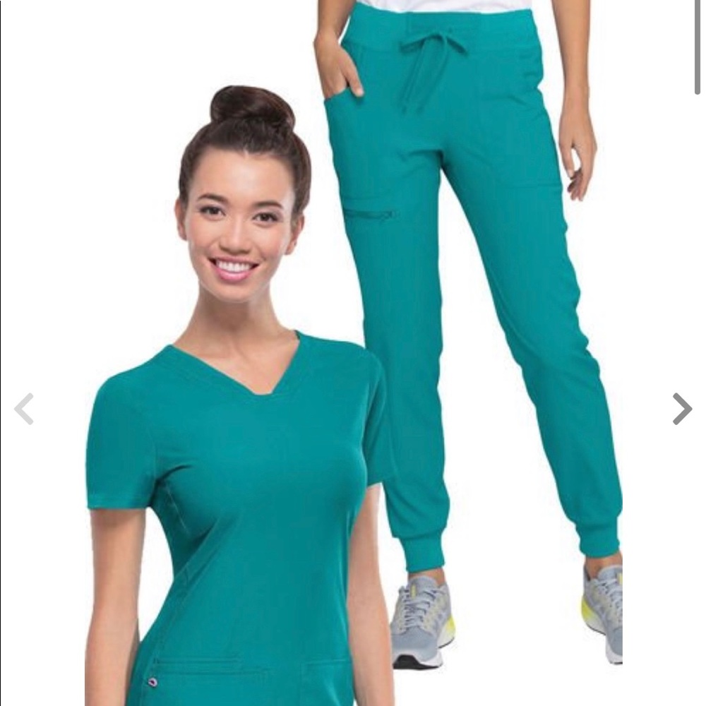 Teal scrub set xxs petite